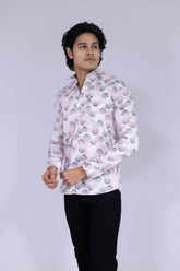 Black & Red fingerprint pattern shirt for men